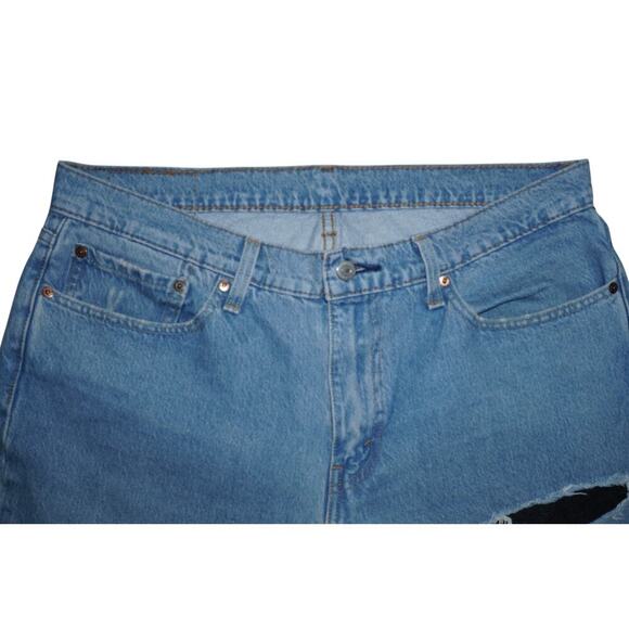 Levi’s 511 Slim Fit Distressed Ripped Jeans Men’s 36x30 Light Wash Denim - Picture 3 of 7